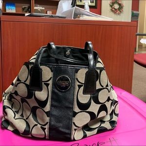 Large coach shoulder bag